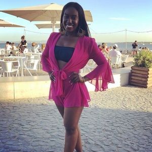 Beautiful Pink Flowy Romper 💕